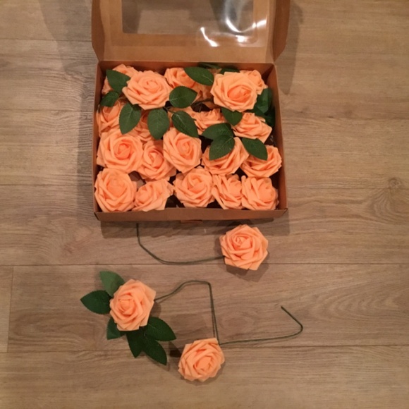 Artificial Flowers Realistic Roses, 25 Piece For DIY Wedding - Picture 5 of 6